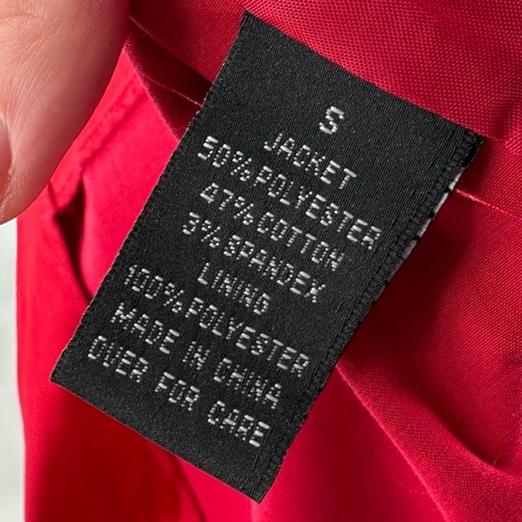 BCX juniors dress coat size S deep ruby red double breasted vintage 90s y2k - Picture 12 of 14